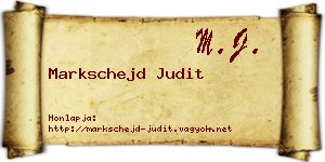 Markschejd Judit névjegykártya